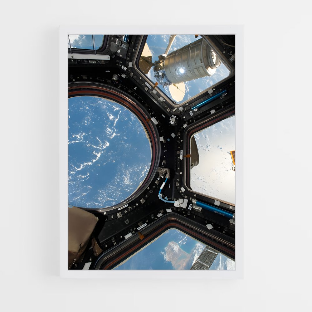 Poster magnifique station spatiale internationale – affiche Astronomie (vue 3)